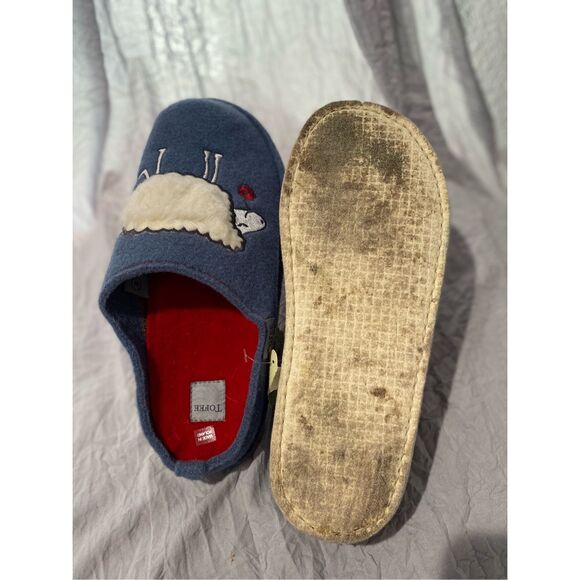 Tofee natural wool felt made in Italy blue with sheep front design SZ 8 - Picture 10 of 11